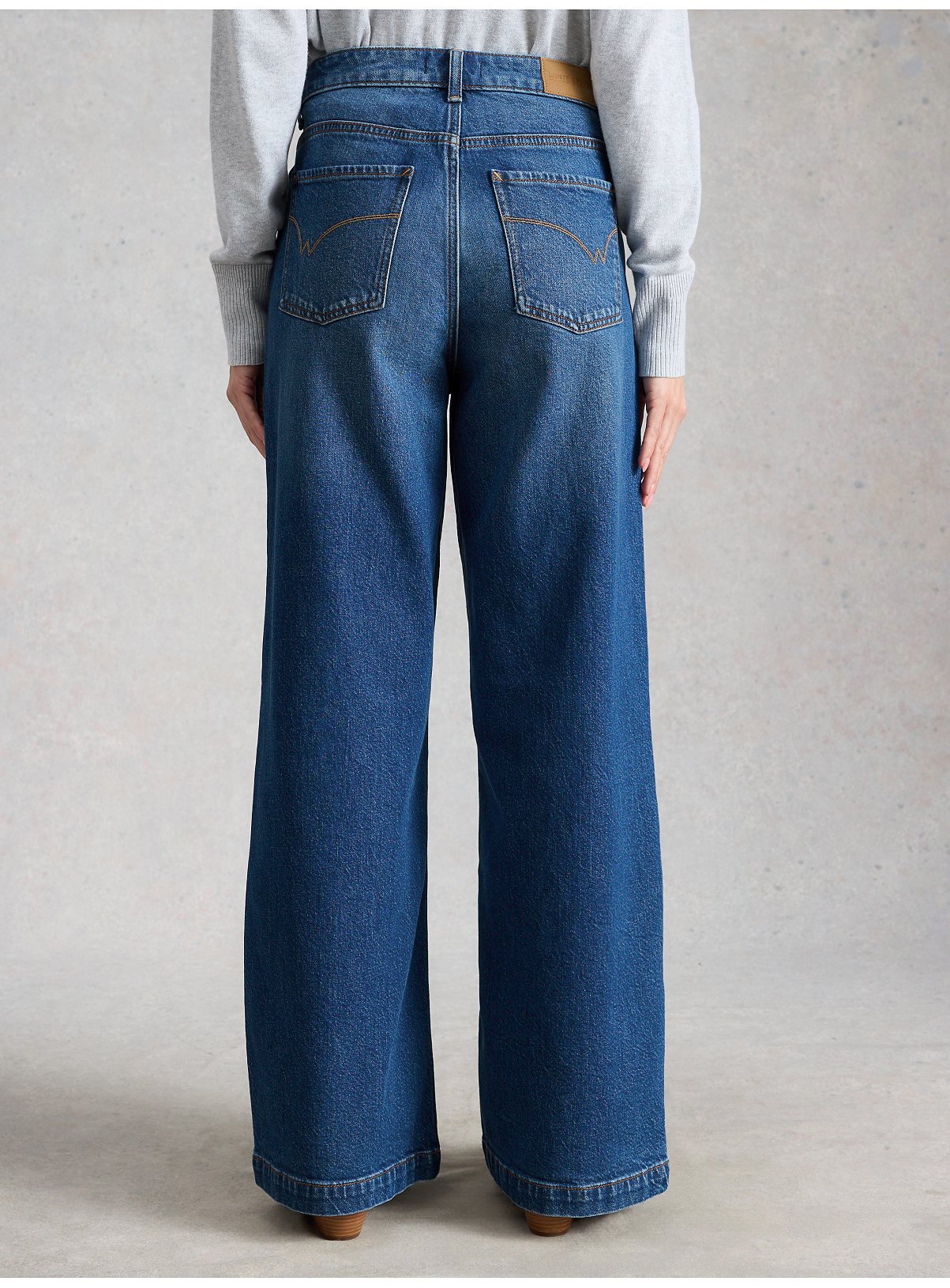 WHITE STUFF Ayla Wide Leg Jean Mid Denim 8R - Image 3 thumbnail